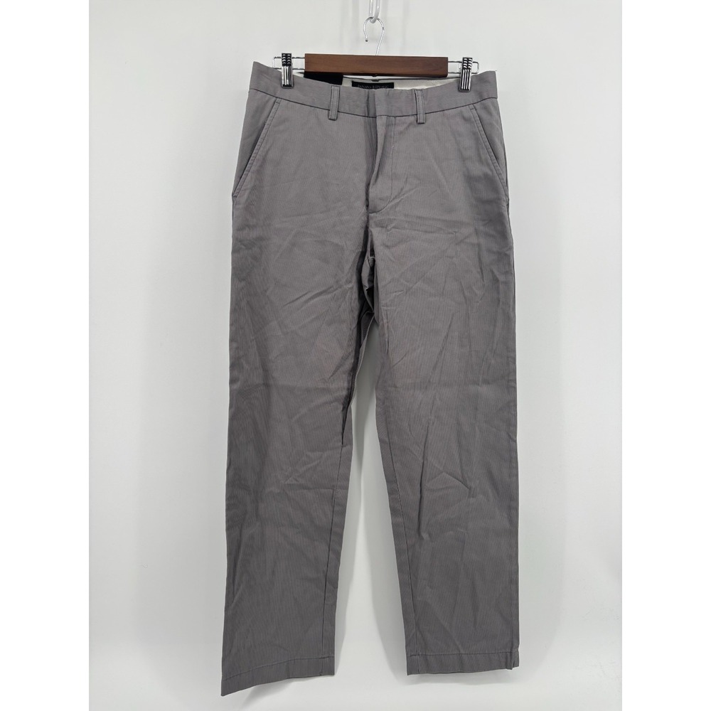 Banana Republic Chino Pants Womens Gray Flat Front Slash Pockets 30x30 NWT